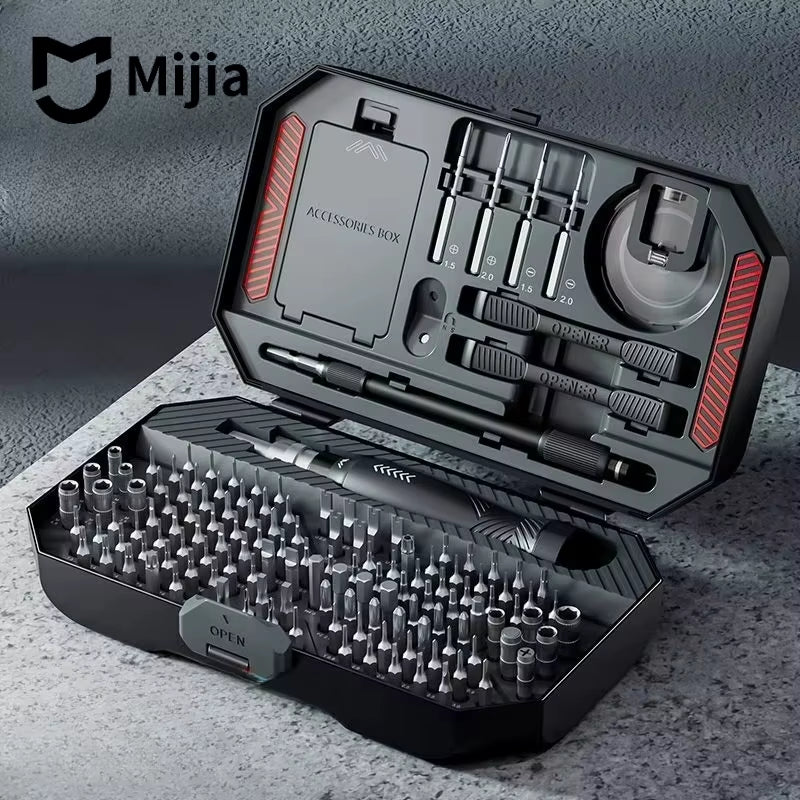 New  DELIXI 145-In-1 Screwdriver Set Precision Magnetic Screw Driver Bits Wireless Hand Screw Driver Repair Kit Tools