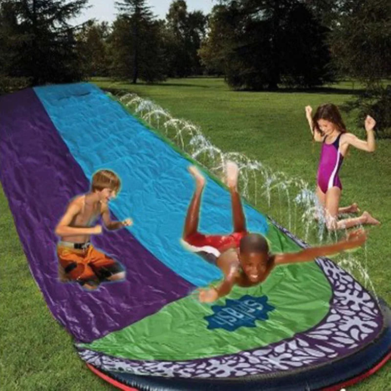 Summer Kids Inflatable Water Slide Outdoor Backyard Parent-Child Water Toys Games Center Backyard Pools Toys Children Water Park